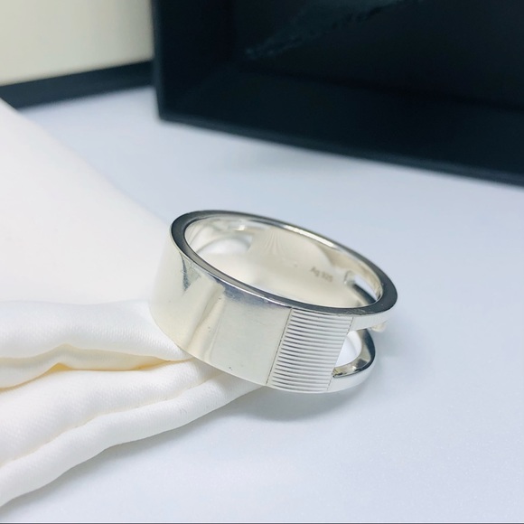 SOLD GUCCI G Ring Unisex with PACKAGING - Picture 6 of 13